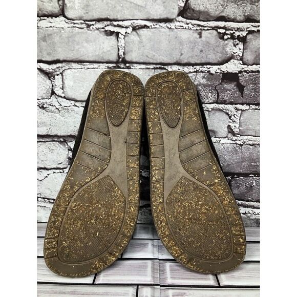 Elite By Walking Cradles Brown Leather Croc Comfort SlipOn Cork Clogs Women Sz 8 - Picture 14 of 16